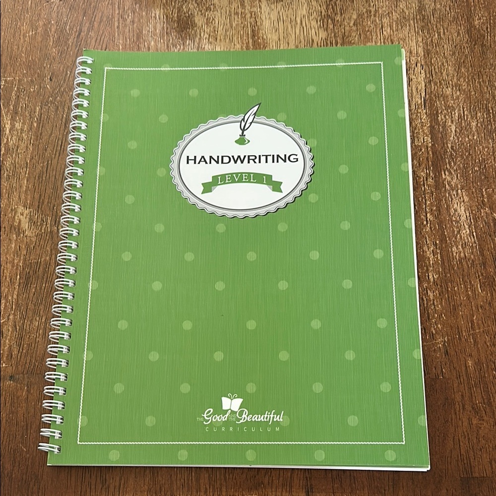 Green Handwriting Level 1 Notebook